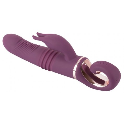 Фиолетовый вибратор-кролик Javida - 25,5 см.