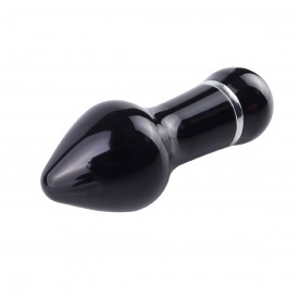 Чёрный алюминиевый вибратор BLACK SMALL - 7,5 см.